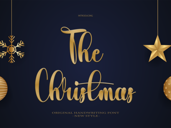 The Christmas Font Poster 1