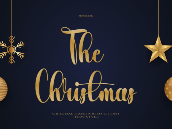 The Christmas Font The Christmas Font Poster 1