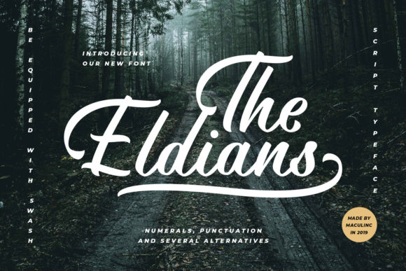 The Eldians Font Poster 1