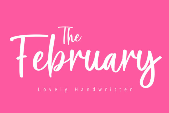 The February Font Poster 1