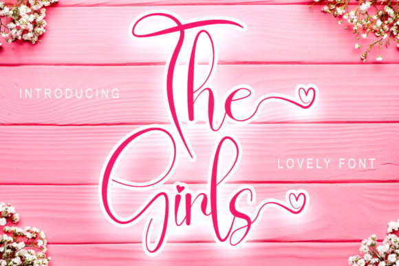 The Girls Font Poster 1