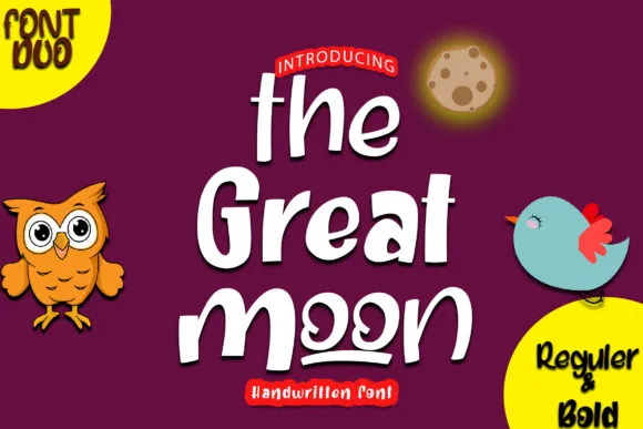 The Great Moon Font The Great Moon Font Poster 1