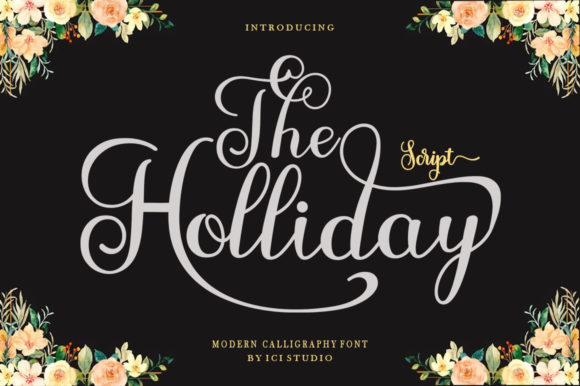 The Holliday Font Poster 1