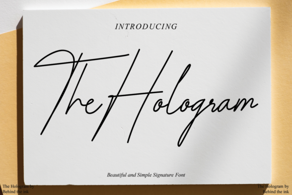 The Hologram Font