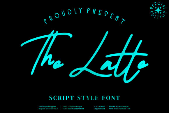 The Latte Font Poster 1