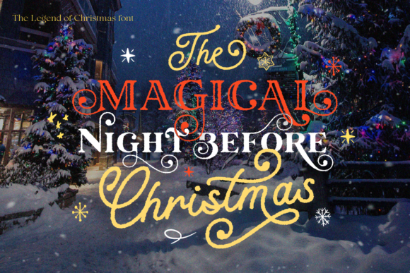 The Legend of Christmas Font Poster 2