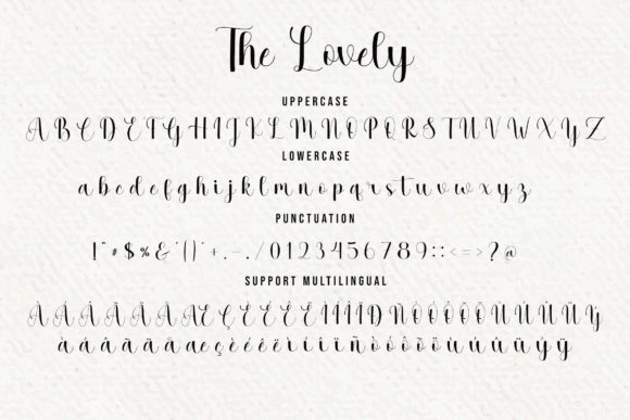 The Lovely Font Poster 7