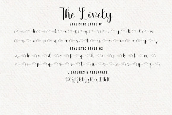 The Lovely Font Poster 8