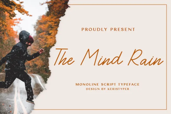 The Mind Rain Font The Mind Rain Font Poster 1