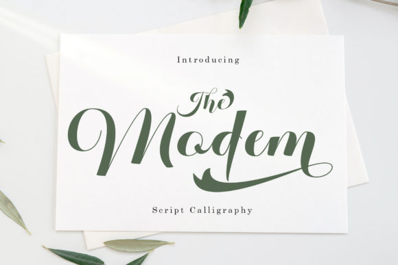 The Modem Font Poster 1