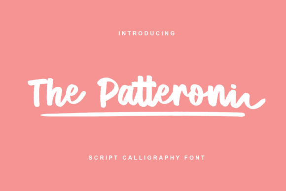 The Patteroni Script Font Poster 1