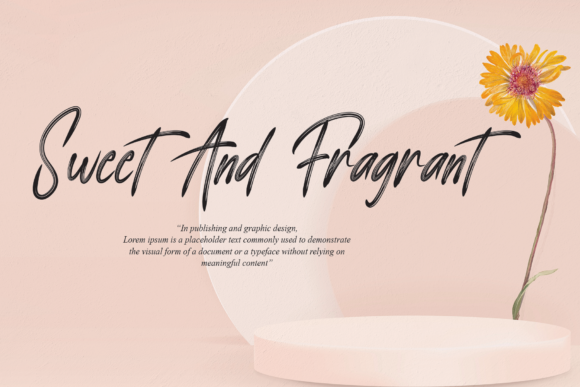 The Romantic Font Poster 3