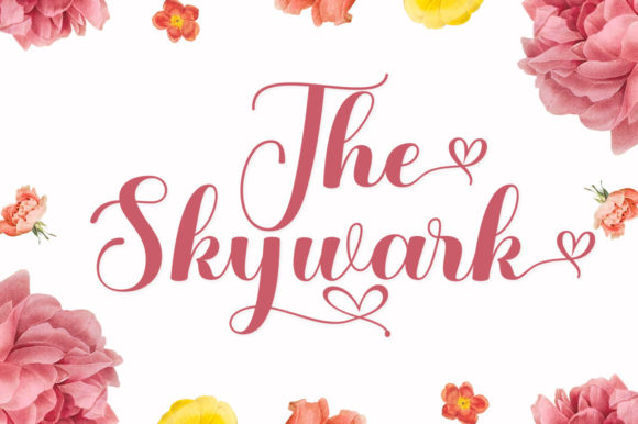 The Skywark Font Poster 7