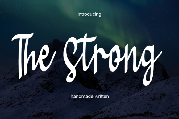 The Strong Font Poster 1
