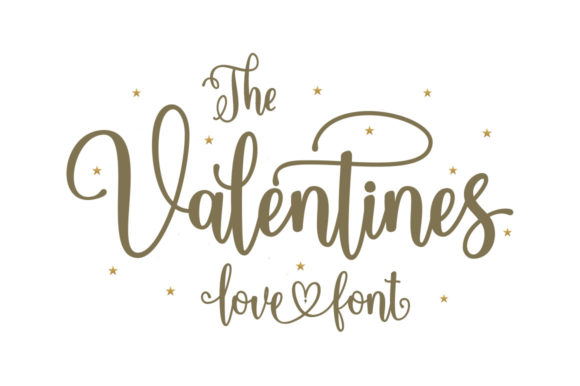 The Valentines Font Poster 1