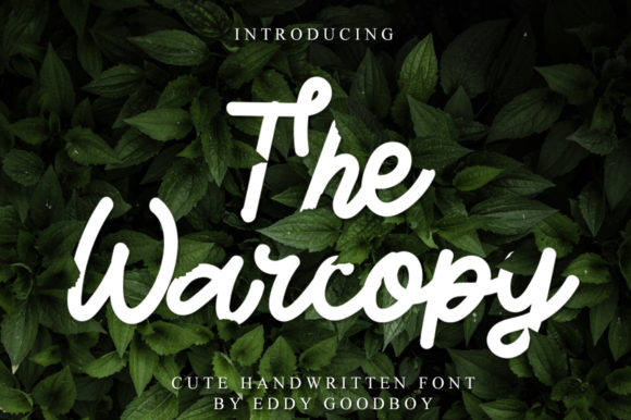 The Warcopy Font Poster 1