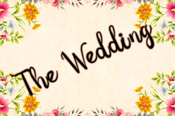 The Wedding Font Poster 1