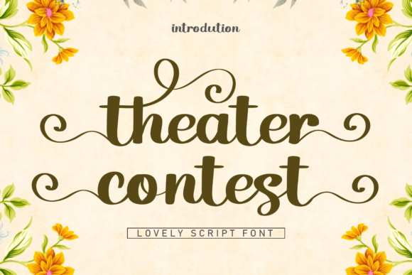 Theater Contest Font Poster 1
