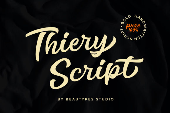 Thiery Script Font Poster 1