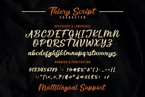 Thiery Script Font Poster 6