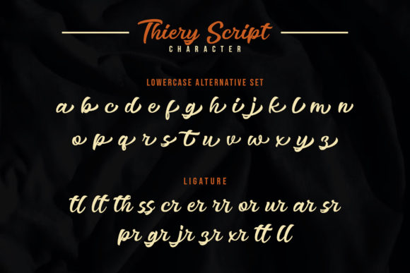 Thiery Script Font Poster 7