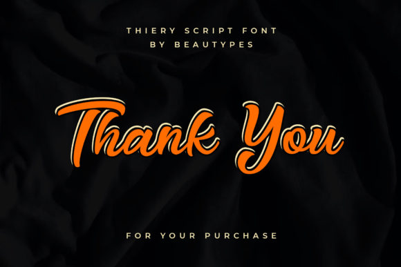 Thiery Script Font Poster 8