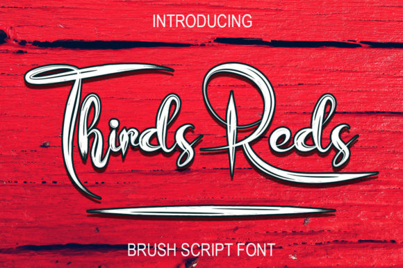 Thirds Reds Font Poster 1