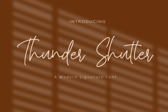 Thunder Shutter Font Poster 1