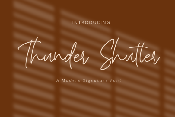 Thunder Shutter Font