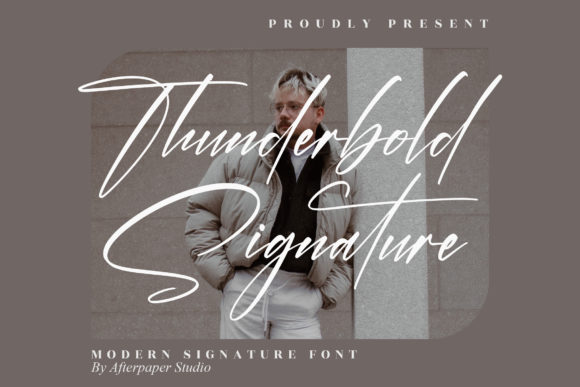 Thunderbold Signature Font Poster 1