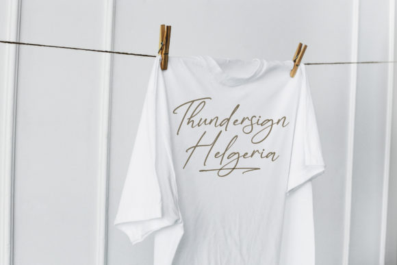Thundersign Helgeria Font Poster 9