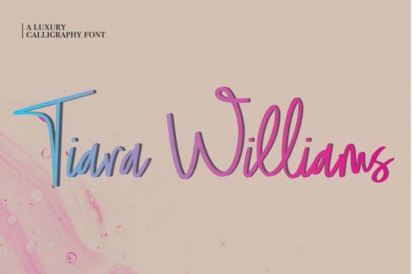 Tiara Williams Font Poster 1