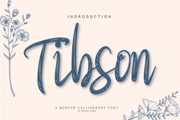 Tibson Script Font Poster 1