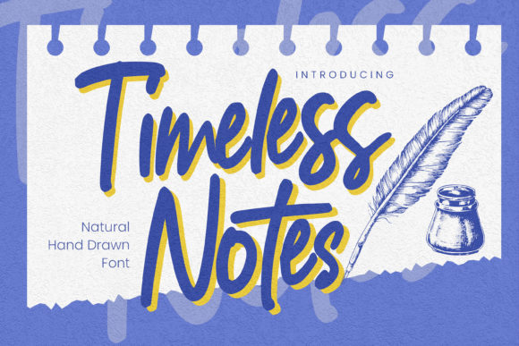 Timeless Notes Font Poster 1