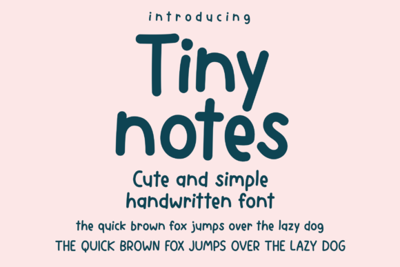Tiny Notes Font Poster 1