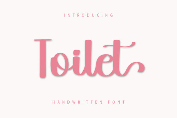 Toilet Font Poster 1