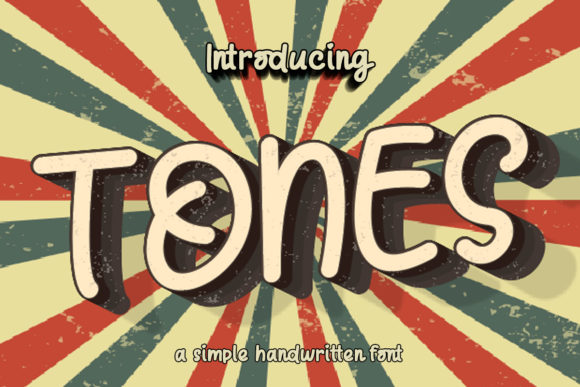 Tones Font Poster 6
