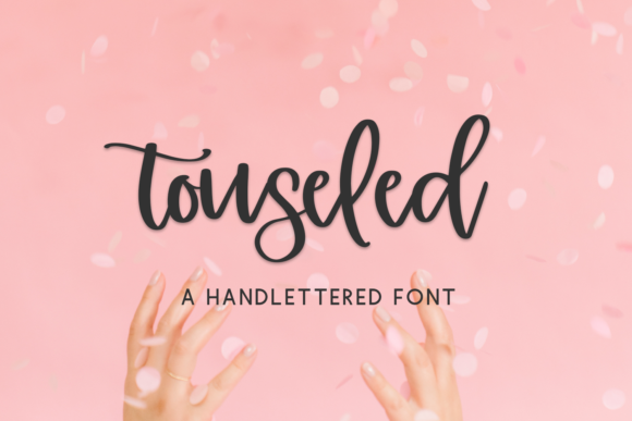 Touseled Script Font Poster 1