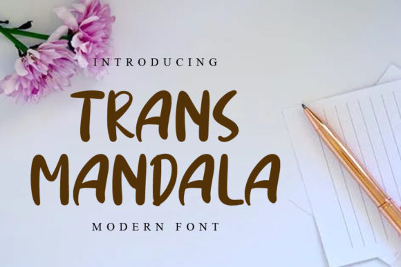 Trans Mandala Font Poster 1