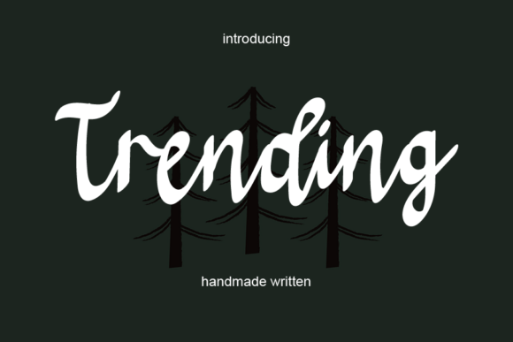 Trending Font Poster 1