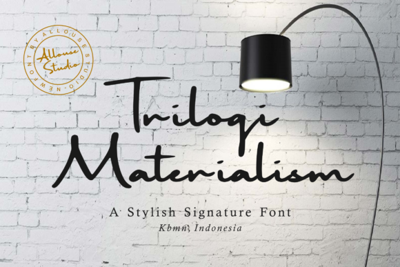Trilogi Materialism Font Trilogi Materialism Font Poster 1