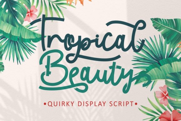Tropical Beauty Font Poster 1