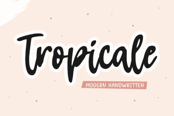 Tropicale Font Poster 1