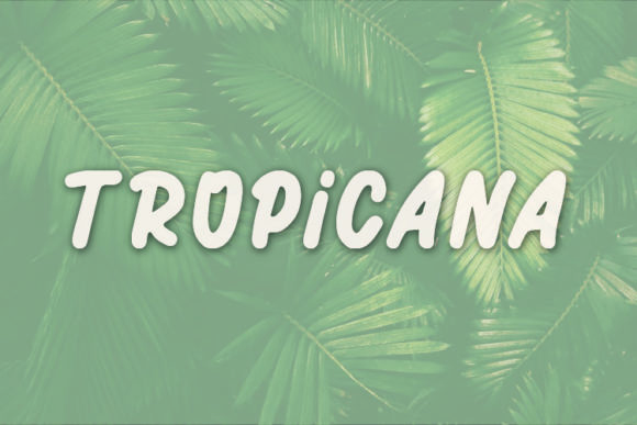 Tropicana Font Poster 1