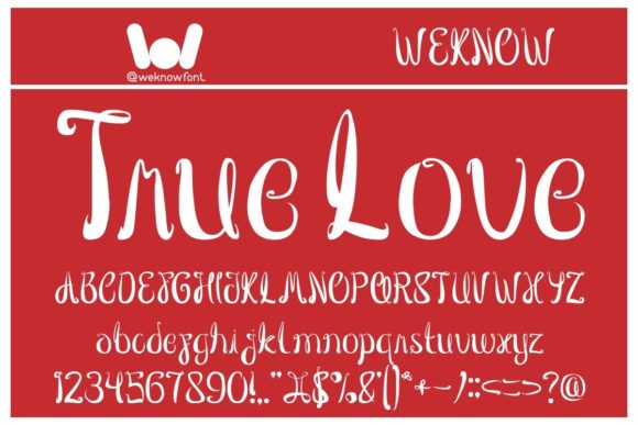 True Love Font Poster 1