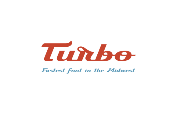 Turbo Font Poster 1