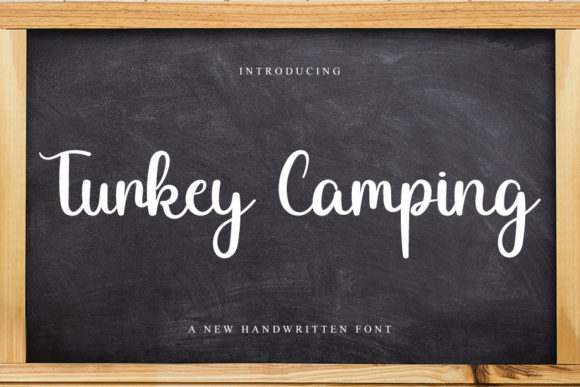 Turkey Camping Font Poster 1