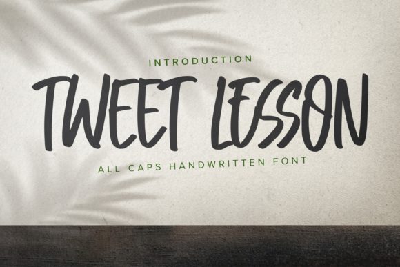 Tweet Lesson Font Poster 1