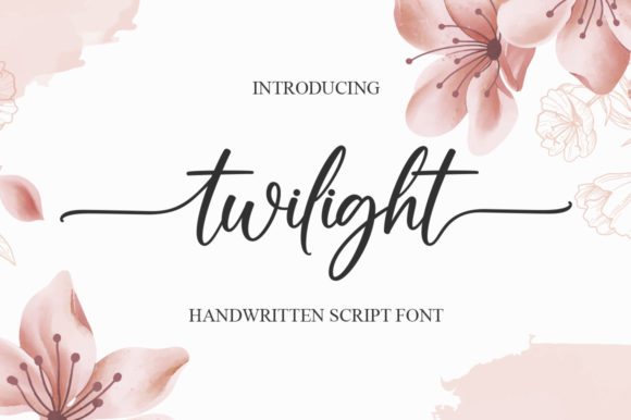 Twilight Font Poster 1