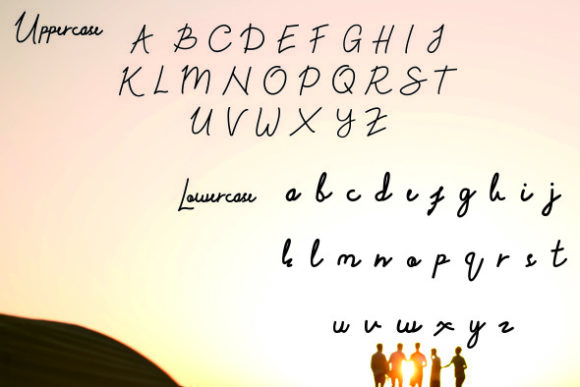 Twilight Friends Font Poster 2